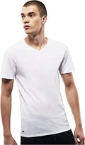 Lacoste Underwear Men's Essentials 3-Pack 100% Cotton Slim Fit V-Neck T-Shirts by I-Max Fashions