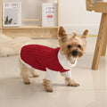 Lorehelina Dog Sweater Argyle Cable Knit Turtleneck Red Size S by Deal US
