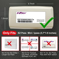 FLLIK EZ Pass Holder Windshield Clear Strong Suction Cups 1 Pack by Deal US