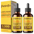BestBy04/27 PureRootss Mushroom Complex Liquid Drop 1500MG 2 Fl Oz Pack 2 by Deal US