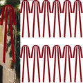 Dcocdeely 12 Pcs Velvet Christmas Bows 24x12in Wine Red Rustic Decor by Deal US