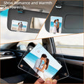 SUXEOTS Magnetic Car Picture Holder,2-in-1 Acrylic Photo Clip for Car Visor & Air Vent, 3.5 x 2.4 Inches Universal Car Visor Accessories for Family, Kids, Pets Photo (1 Visor Clip & 1 Vent Clip)