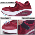 Git-up Women's Arch Support Walking Shoes Orthopedic Sneakers Red Size 9.5 by Deal US