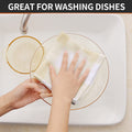 Homaxy Cotton Waffle Weave Check Plaid Dish Cloths 12x12 White Beige 6-Pack by Deal US