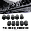 lekudo Car A/C Service Port Cap Kit 10pcs 0.5" Low & 0.6" High Pressure Black by Deal US