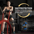 Lusenone Copper Knee Brace Compression Sleeve 2 Pack Black Size L by Deal US