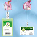 CHAONENG Funny Pink Silly Goose Badge Reel Retractable Clip Medical Nurse ID by Deal US
