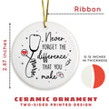 Pawzity Nurse Christmas Ornament Ceramic Gift for Women Nurses RN by Deal US