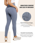 Cosmolle High Waisted Yoga Leggings with Pockets Grey Size L by Deal US