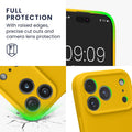 Slim TPU Silicone Case for iPhone 17 Pro Radiant Yellow Soft Touch Cover by Merch Section