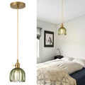 puncoll Vintage Small Pendant Light Green Glass Kitchen Island H2509-GR by Deal US