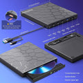 High-Speed USB 3.0 External CD/DVD Drive with Burner – Plug & Play, Windows & Mac Compatible by DailySale