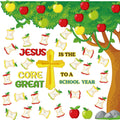 Zonon Religious Classroom Bulletin Board Set Christian Fall Apple Cutouts by Deal US