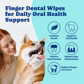 YoYoBay Dog Teeth Cleaning Wipes Dual-Sided Herbal Formula 50 PCS Unflavored by Deal US