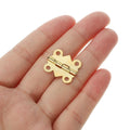 PATIKIL Jewelry Box Hinges 3/4 Inch 8 Pack Gold with Screws Butterfly by Deal US