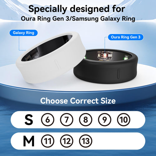 Silicone Smart Ring Cover 4-Pack – Fits Oura Ring Gen 4/3, Samsung Galaxy Ring, RingConn, Ultrahuman Air | Scratch Protection