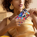 Vibes iPhone 16 Case - Slim, Colorful Blooming Flower Art for a Vibrant Look