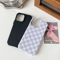 with iPhone 13/14 Case, Cute Aesthetic Fashion Colorful Checkered Cov