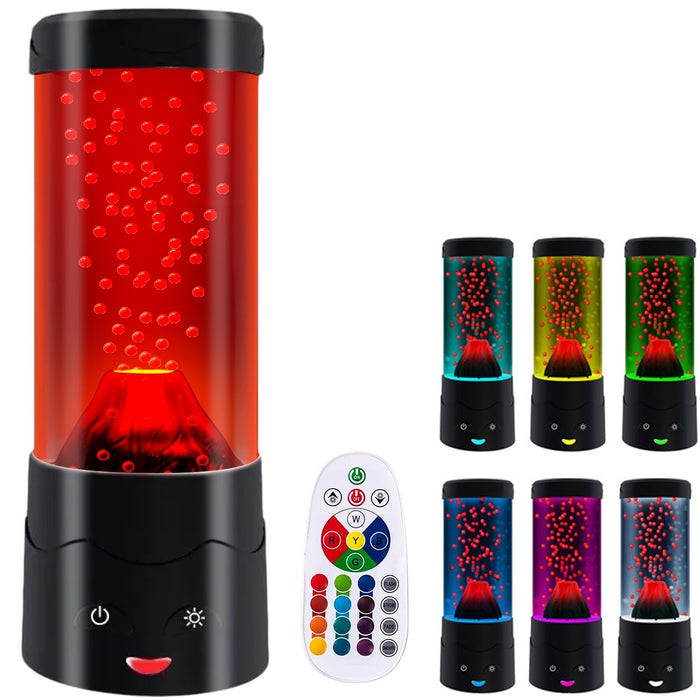 GANBIPU Volcano Lamp LED Multi-Color Changing Night Light Red Home Decor by Deal US