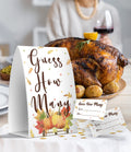 Pazag How Many Candy Guessing Game Thanksgiving Party 1 Sign 50 Cards Orange by Deal US