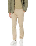 Amazon Essentials Men's Skinny-Fit Washed Stretch Chino Pant Light Khaki 29x34 by Deal US