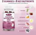 Calcium Magnesium Zinc Gummies with Magnesium Glycinate 200mg by Vanessa Jane