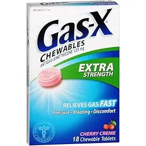 Gas-X Antigas Chewable Tablets Extra Strength Cherry 18 tabs by Pasteur Pharmacy