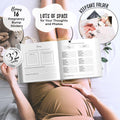 LUMOSX Pregnancy Journal Memory Book Baby Bump Stickers Beige Gender Neutral by Deal US