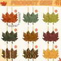 Soulchen 39 Pc Fall Thanksgiving Tree Ornaments Set Orange Brown Gold by Deal US