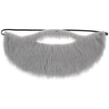 Lusofie Grey Fake Beard Elastic Realistic Costume Facial Hair for Role Play by Deal US