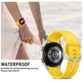 Apbands 20mm Silicone Sport Band for Samsung Galaxy Watch 40-46mm Yellow by Deal US