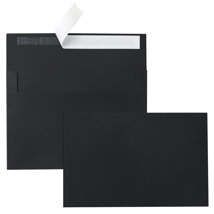 Silunkia Black Blank Greeting Cards 4x6 Heavyweight Flat Cardstock 20 Pack by Deal US