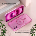 Magnetic Case for iPhone 16 6.1" Hot Pink Clear Soft Cover by Merch Section