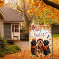 MEHOFOND Fall Happy Thanksgiving Garden Flag Double Sided 12x18in by Deal US