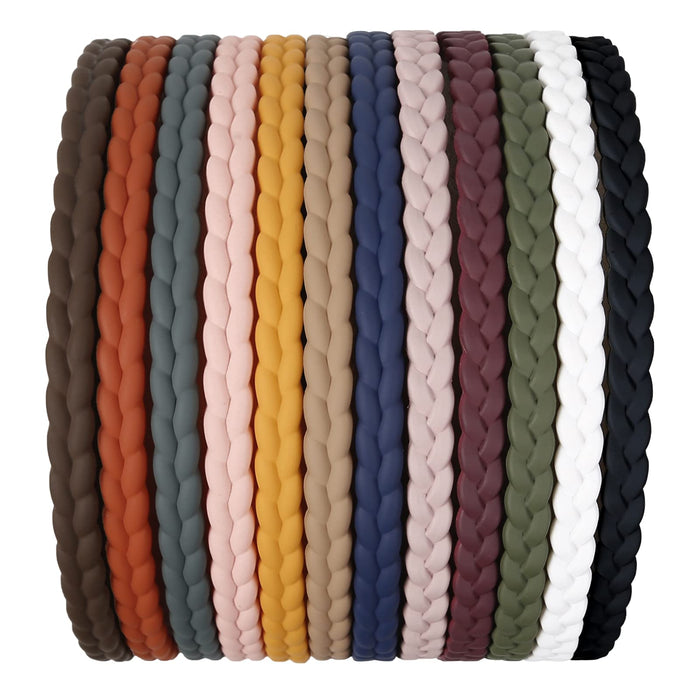 7mm Thin Headbands For Women, 12 Pcs Plastic Headband with Teeth Head Bands Comb