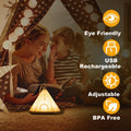 NPJGKY Portable Hanging Tent Night Light Desk Lamp Touch Dimmable Timer White by Deal US
