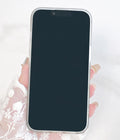 iPhone 14/13 6.1" Flower Case for Women - Soft Matte TPU Cover with Elegant