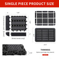 Heavy Duty Door Mat - DIY Interlocking Design, Dirt Trapper Front Doormat, 27.5x