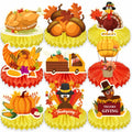 Qpout 9-Piece Thanksgiving Fall Party Table Centerpiece Decorations by Deal US