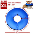 Tonqixope Inflatable Dog Cone Collar Soft Protective Donut Collar Blue XL by Deal US