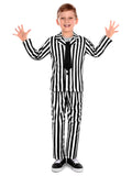 Haysandy Kids Halloween Black White Striped Suit Costume Size Large by Deal US