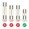 TWI Fuses Mini Christmas Light Strings Replacement Glass Fuses 3A 110V 125V 20pc by Deal US