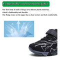 Sypsfwco Kids Running Sneakers Mesh Athletic Rubber Sole Black-Red Size 3.5 US by Deal US
