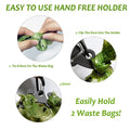 Dog Poop Bag Holder Dogs Waste Bag Carrier Pet Poop Bags Holders for Doggie Waste Bags Dispensers, Clip Carrier for Leash Small Doggy Puppy Hand Free Walking Accessory Attachment, Black