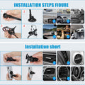 LoyaForba Universal Car Phone Mount 360° Dashboard Holder Black Rubber by Deal US