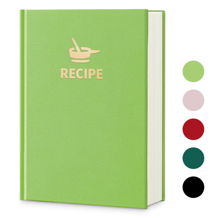 TSFPapier Hardcover Recipe Book 7x9.6in B5 160 Pages Leather Cover DarkRed by Deal US