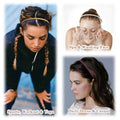 7mm Thin Headbands For Women, 12 Pcs Plastic Headband with Teeth Head Bands Comb