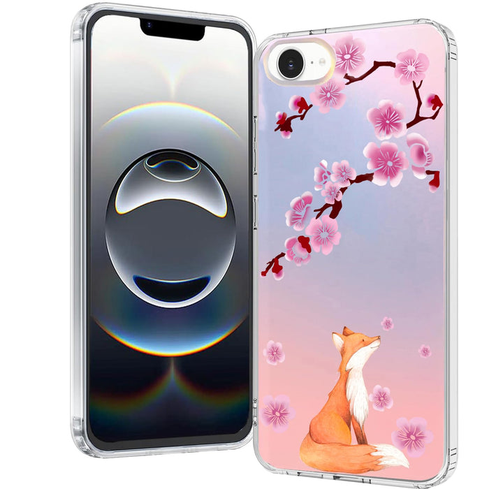 iPhone 17e & 16e Case: Slim Clear Matte Cute Flowers Floral Design for Girls