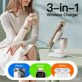 Traveling Wireless Mag-Safe Fast Charging Station,Magnetic 3 In 1 Charger With I