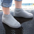 Unisex Silicone Waterproof Shoe Covers Slip-Resistant Large Grey Size L by Deal US